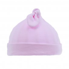 H23-P: Pink Knot Hat (0-6 Months)