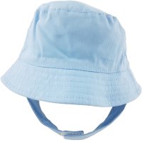 0193-Sky: Infants Plain Sky Bucket Hat With Chin Strap (1-4 Years)