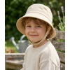 0193X-Biscuit: Infants Plain Biscuit Bucket Hat With Chin Strap (1-4 Years)