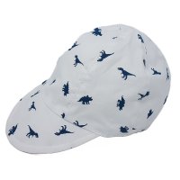 0358-2: Baby Boys Dinosaur Print Soft Peak Cap  (6-18 Months)