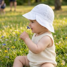 0383: Baby Girls  Cloche Hat (6-18 Months)