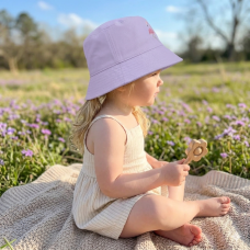 0391: Girls Flamingo Motif Bucket Hat (1-4 Years)