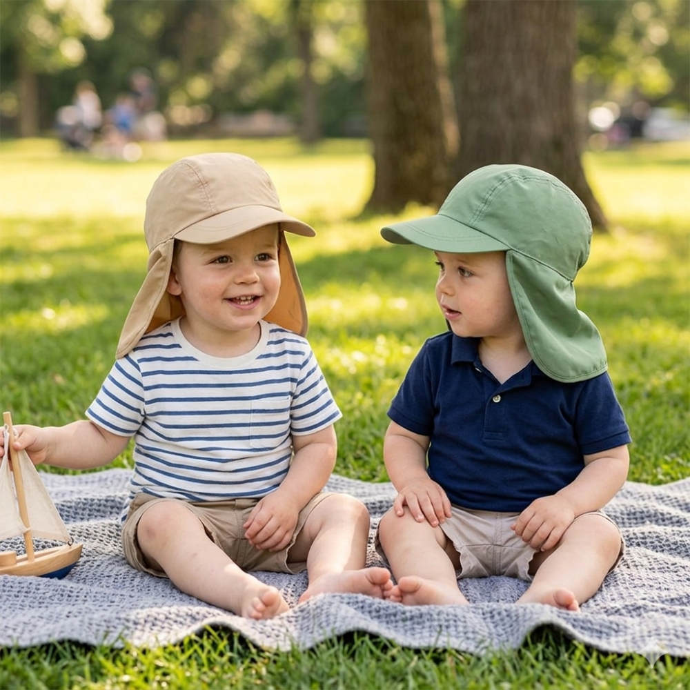 0395: Peach Skin Legionnaire Cap (1-4 Years) 0395: Peach Skin Legionnaire Cap (1-4 Years)