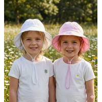 0402: Baby Girls Plain Adjustable Cloche Hat (1-4 years)