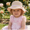 BW-0503-0805: Baby Girls Princess Straw Hat With Bow (12-24 Months)