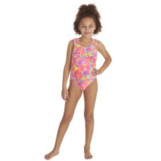 09C067: Older Girls Multicolour Print Swimsuit (7-13 Years)