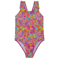 09C067: Older Girls Multicolour Print Swimsuit (7-13 Years)