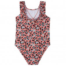 09C075: Infant Girls Leopard Swimsuit (2-6 Years)