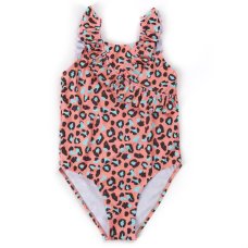 09C075: Infant Girls Leopard Swimsuit (2-6 Years)