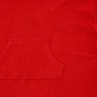 09C082/8-13: Kids Cotton Towelling Cover Up- Red (8-13 Years)