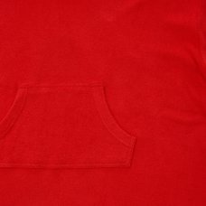 09C082/4-7: Kids Cotton Towelling Cover Up- Red (4-7 Years)
