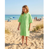 09C084/8-13: Kids Cotton Towelling Cover Up- Apple Green (8-13 Years)