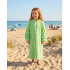 09C084/4-7: Kids Cotton Towelling Cover Up- Apple Green (4-7 Years)