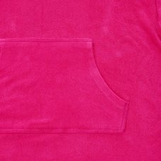 09C085/8-13: Kids Cotton Towelling Cover Up- Hot Pink (8-13 Years)