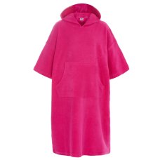 09C085/8-13: Kids Cotton Towelling Cover Up- Hot Pink (8-13 Years)