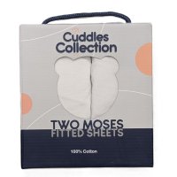 10403: 2 Pack Fitted Moses Mattress Sheets