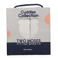 10403: 2 Pack Fitted Moses Mattress Sheets