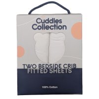 10479: 2 Pack Fitted Next To Me Cot Sheets