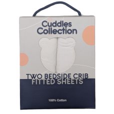 10479: 2 Pack Fitted Next To Me Cot Sheets