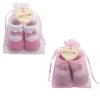 10C058: Baby Girls Ballerina Organza Bag Gift Socks (0-12 Months)