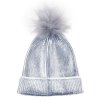 10C209/7-13: Older Girls Silver Metallic Hat (7-13 Years)