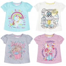 11C139: Infant Girls Printed T-Shirts (2-6 Years)