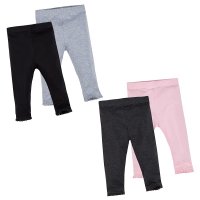 12C134: Baby Girls 2 Pack Leggings- Assorted Colours (3-24 Months)