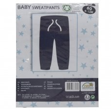 12SL002: Baby Organic Cotton Jog Pant-Navy (3-18 Months)