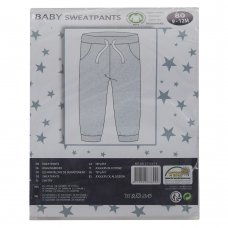 12SL003: Baby Organic Cotton Jog Pant-Grey (3-18 Months)