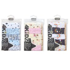 14C931: Infant Girls 5 Pack Briefs (2-6 Years)