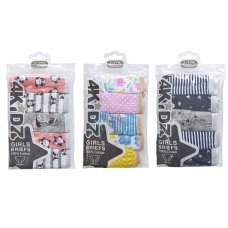 14C920: Older Girls 5 Pack Briefs (7-13 Years)