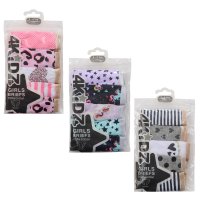 14C934: Older Girls 5 Pack Briefs (7-13 Years)