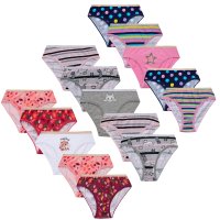 14C939: Infant Girls 5 Pack Briefs (2-6 Years)