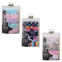 14C950: Older Girls 5 Pack Briefs (7-13 Years)