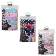 14C948: Infant Girls 5 Pack Briefs (2-6 Years)