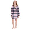 15C681: Girls Flannel Check Nightie (9-13 Years)