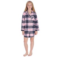 15C681: Girls Flannel Check Nightie (9-13 Years)