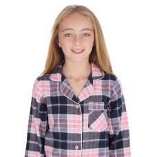 15C681: Girls Flannel Check Nightie (9-13 Years)