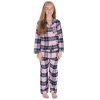 15C683: Girls Flannel Check Pyjama (9-13 Years)