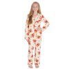 15C719: Girls Teddy Print Pyjama (9-13 Years)