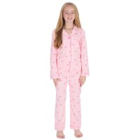 15C720: Girls Heart Stripe Pyjama (9-13 Years)