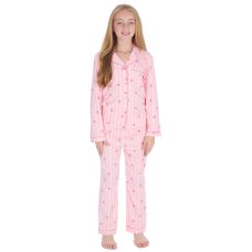15C720: Girls Heart Stripe Pyjama (9-13 Years)