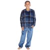 15C722: Boys Plush Top & Super Soft Printed Fleece Lounge Pant (9-13 Years)