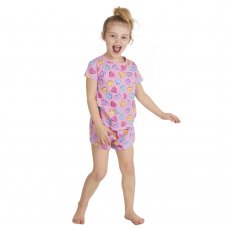 15C574: Infant Girls Pyjama- AOP Hearts (2-6 Years)