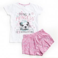15C579: Older Girls Pyjama- Puppy Princess (7-13 Years)