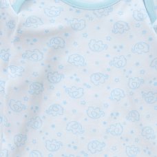 15C623: Baby All Over Elephant Print Pyjama- Sky (6-24 Months)