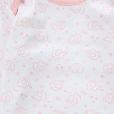 15C625: Baby All Over Elephant Print Pyjama- Pink (6-24 Months)