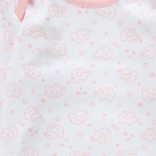 15C625: Baby All Over Elephant Print Pyjama- Pink (6-24 Months)