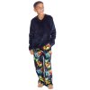 15C696: Boys Plush Top & Super Soft Printed Fleece Lounge Pant- Gaming (9-13 Years)
