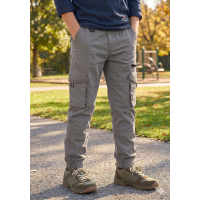 FDX11: Boys Dark Grey Straight Leg Cargo Pant (6-13 Years)